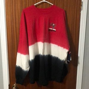Tampa Bay Buccaneers Super Bowl LV Champions Long Sleeve Tshirt, Tie Dye, W XL